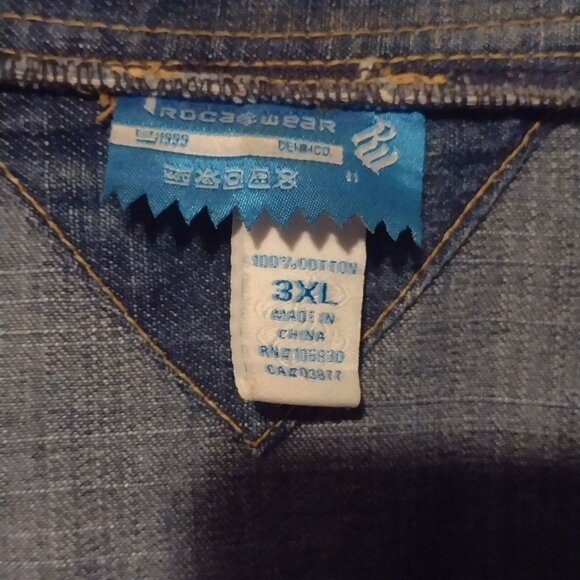 Vintage Rocawear 3xl jean jacket heavy - Picture 5 of 7